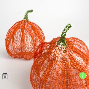 Wire crochet pumpkins - Home decor instructions