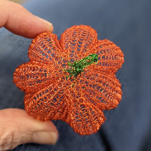 Wire crochet pumpkins - Home decor instructions