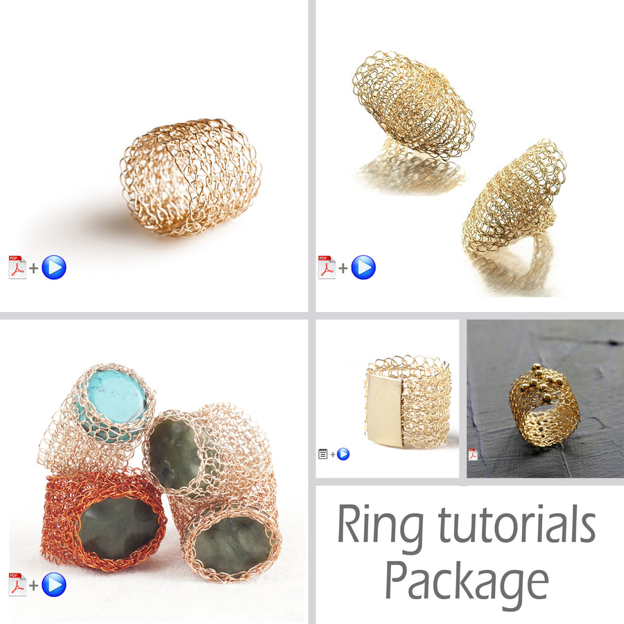 how to crochet a wire ring- yooladesign