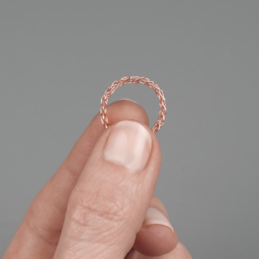 Thin rose gold ring - Yooladesign