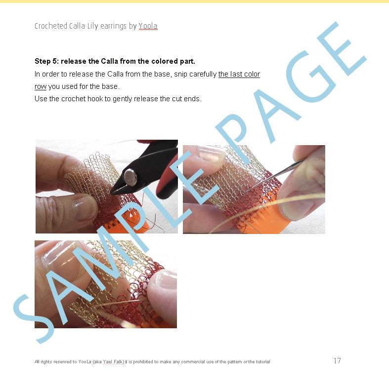 Cleopatra shield ring Crochet pattern, wire crochet VIDEO tutorial , jewelry making instructions - Yooladesign