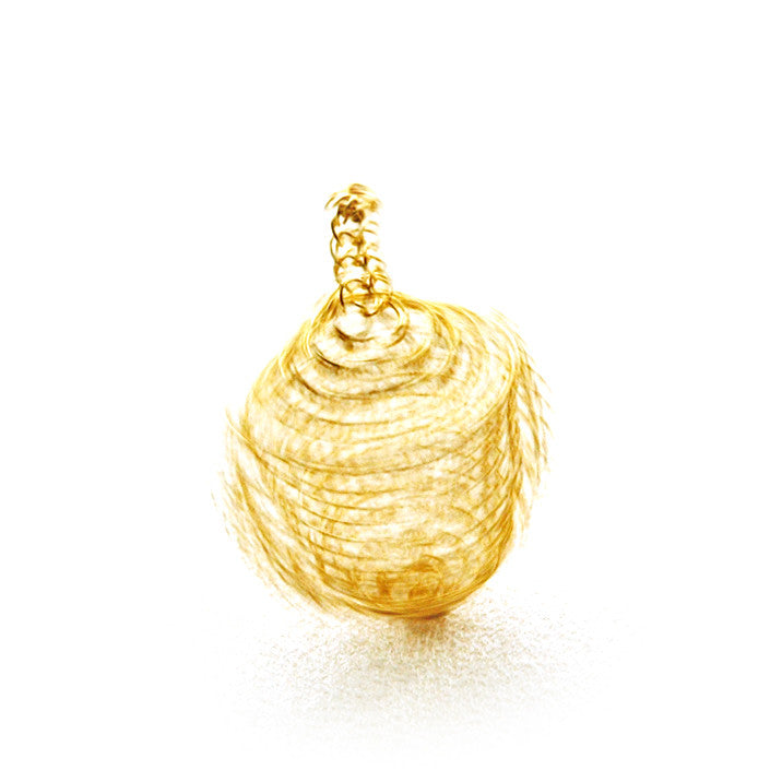 Wire Crochet Spinning Top, Golden Dreidel - Yooladesign