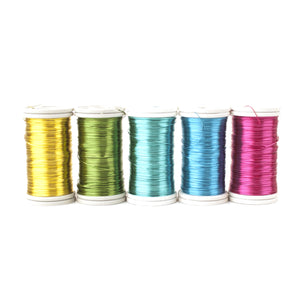 BOLD shades coated copper Wires , 65 feet spools, limited stock - Yooladesign