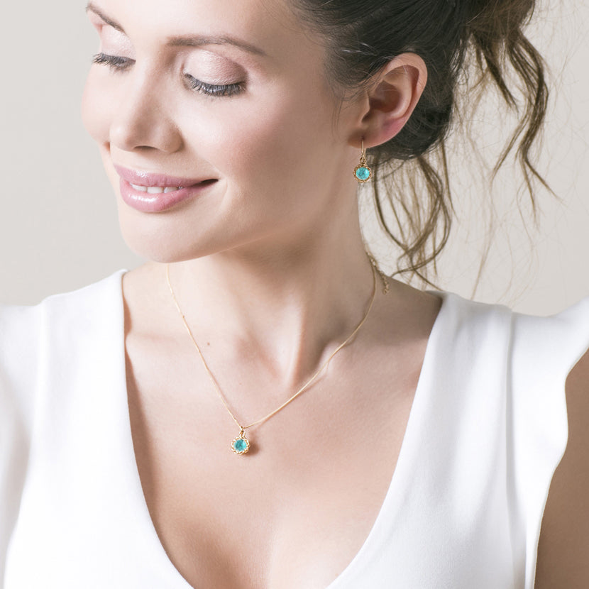 SMALL Turquoise necklace - Yooladesign