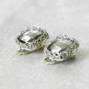 BridesMaids Swarovski Crystal Clip on Earrings - Yooladesign