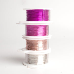 Jewelry making wire - Garden inspiration - rose sweet pea - 4 spools- Yooladesign