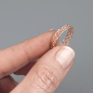 Thin rose gold ring - Yooladesign