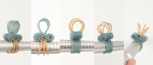 UPSIDEDOWN statement ring - Wire crochet art jewelry - Yooladesign