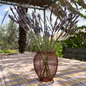 Wire crochet VASE partial pattern