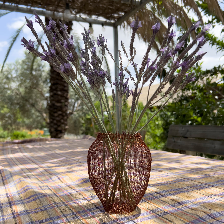 how to crochet a vase with wires - Yooladesign