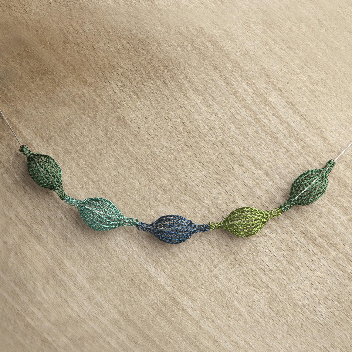 Wire Crochet Necklace - Cactus necklace - Yooladesign