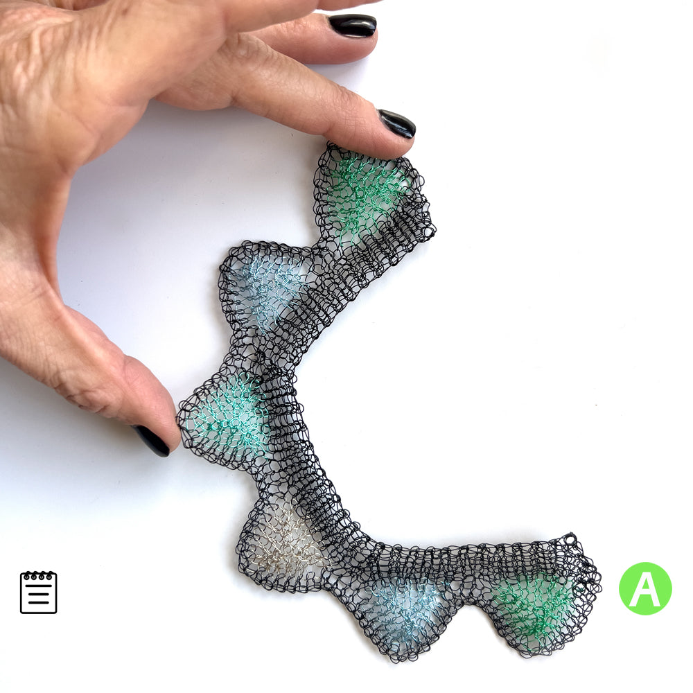 Wire GEMS tutorial - How to crochet with wire gems