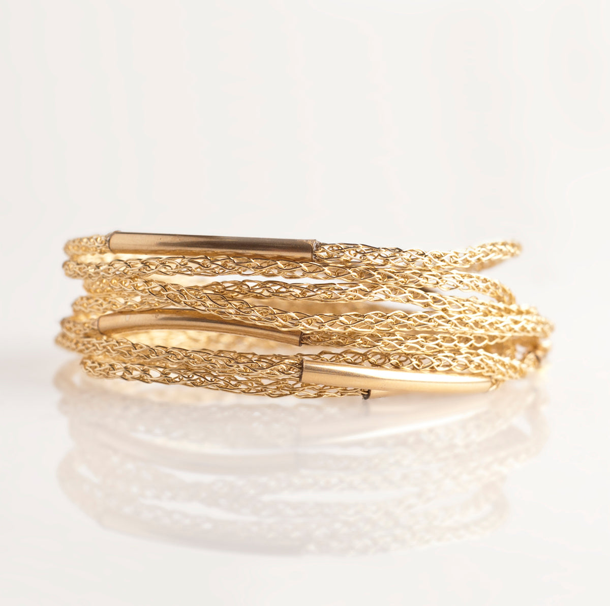 Layering Bracelet  - Wire crochet jewelry pattern - Yooladesign