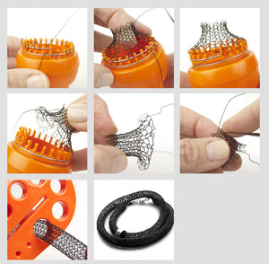 YoolaKnitter - Wire crochet knitter with automatic release - ISK knitter - Yooladesign